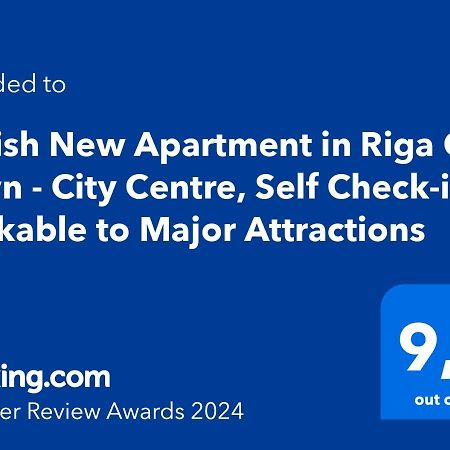 Stylish New Apartment In Riga Old Town - City Centre, Self Check-In, Walkable To Major Attractions ภายนอก รูปภาพ