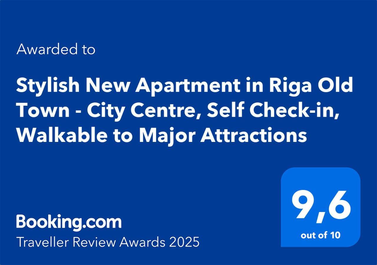 Stylish New Apartment In Riga Old Town - City Centre, Self Check-In, Walkable To Major Attractions ภายนอก รูปภาพ